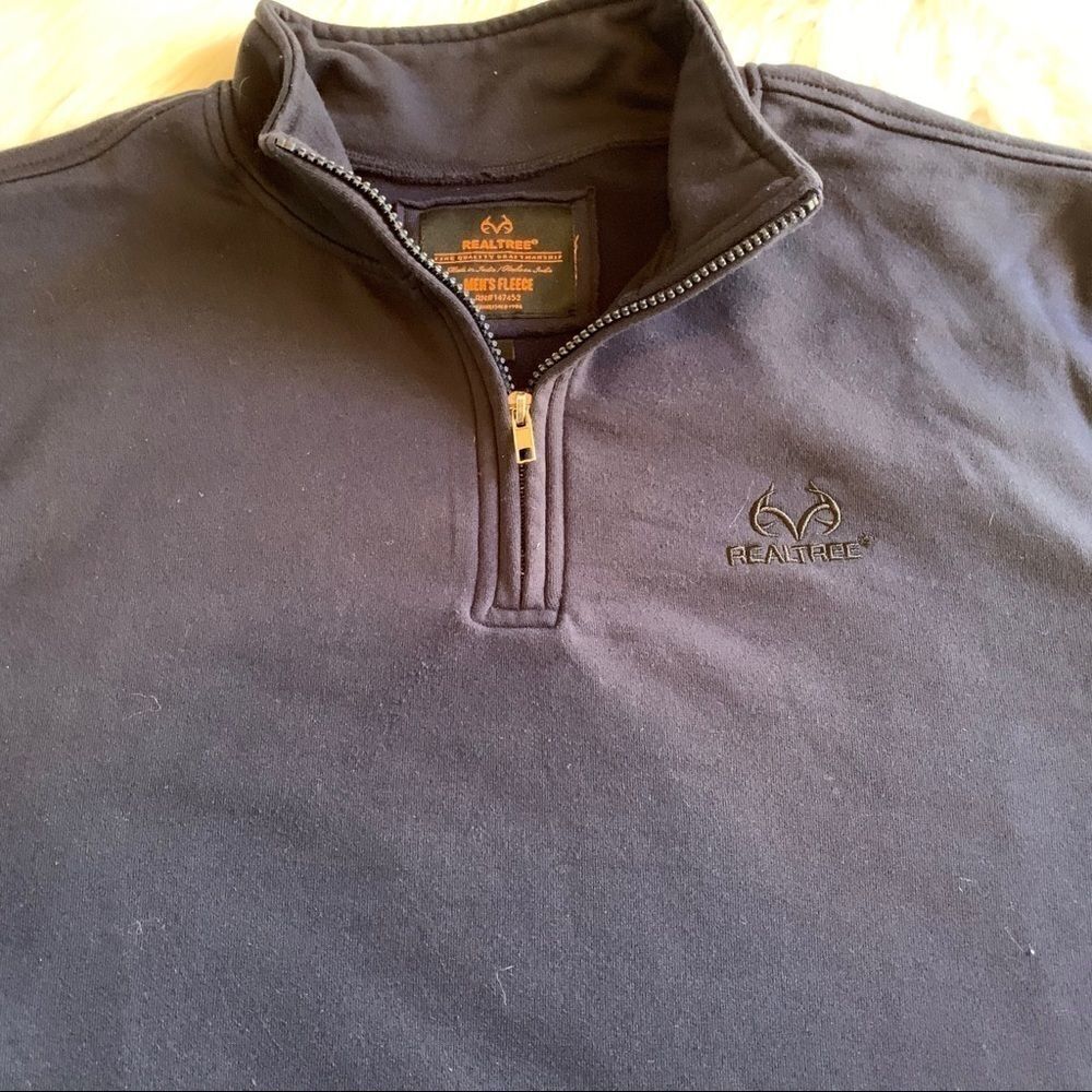 Men’s Realtree Navy 1/4 Zip Pullover Size Large - Picture 4 of 4